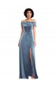 Purchase Stretch Velvet A-Line Long Sleeveless Semi Formal Evening Dress